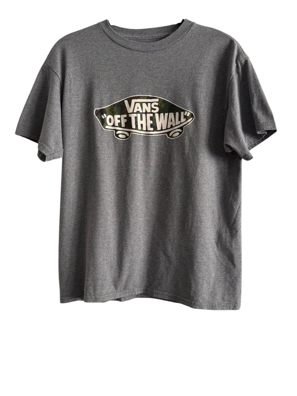 Vans Charcoal Grey 'Off The Wall' Skateboard Graphic Tee